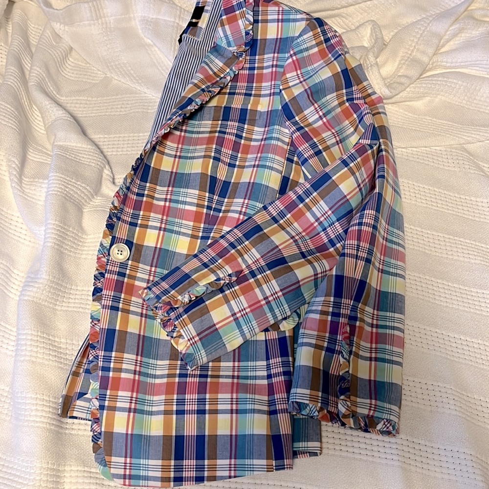 J.CREW Regent Blazer 💙🤍🩷 - Picture 12 of 12